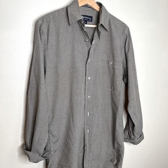 Burberry Brown Checkered Long Sleeve Casual Button Down Shirt Size Small - Picture 9 of 10